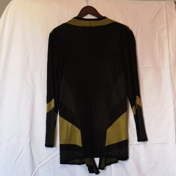 Black and Green Striped Cardigan by Variations NWT - Picture 5 of 6